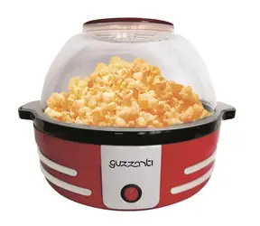 Guzzanti GZ 135 červená / Horkovzdušný popcornovač / 1200 W / servírovací miska