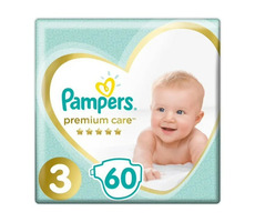 Pampers Premium Care Midi (60 ks) / Pleny / Velikost 3 (6-10 kg)