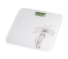 Xavax Liliana osobní digitální váha bílá s lilií / 150 kg