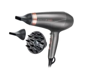 Remington AC8820 Keratin Protect / vysoušeč vlasů / 2200W / difuzér + 2x koncentrátor / 2 rychlosti / 3 teploty / šedá