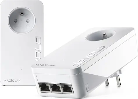 Devolo Magic 2 LAN triple / Startovací sada / Powerline / G.hn / 2400 Mbps / 3x Gigabit LAN