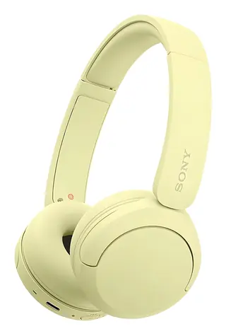 Sony WH-CH520 žlutá / Bezdrátová sluchátka s mikrofonem / Bluetooth 5.2