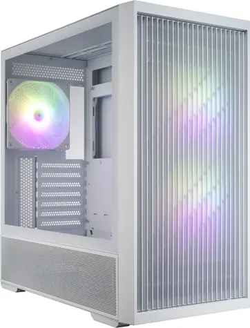 Fortron FSP M330-WA bílá / Midi Tower skříň / ATX / průhledná bočnice / ARGB / GPU 400 mm