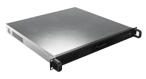 Lanberg SC01-4201-10B černá / Serverové šasi / 19" / 1U / ATX / Micro-ATX / Mini-ITX / SSI CEB