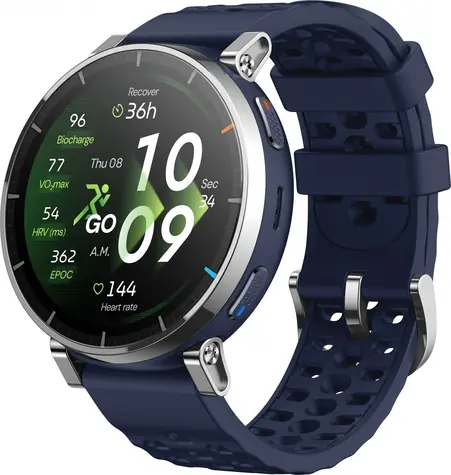 Amazfit Active 3 Premium Atlas Blue / Chytré hodinky / 1.32" AMOLED / 5ATM / Bluetooth / Android 7+ & iOS 14+