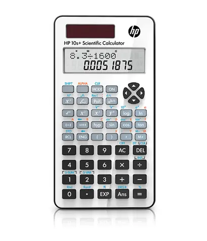 HP 10s+ / Vědecká kalkulačka / 240 funkcí / solární napájení