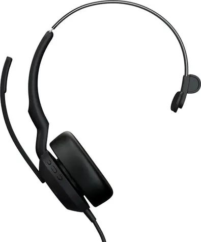 Jabra Evolve2 50 černá / Mono sluchátko / mikrofon / ANC / USB-A + USB-C / UC