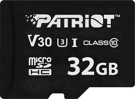 Patriot VX V30 U3 / Paměťová karta microSDHC / 32GB / UHS-I U3 / V30 / Class 10 / 90 MB/s