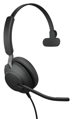 Jabra Evolve2 40 SE Mono černá / Mono sluchátko / mikrofon / USB-A + USB-C