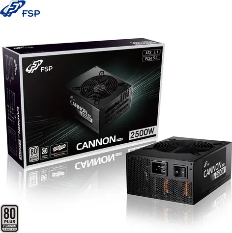 Fortron FSP CANNON PRO 2500W / Zdroj / ATX 3.1 / 80PLUS Platinum / modulární kabeláž