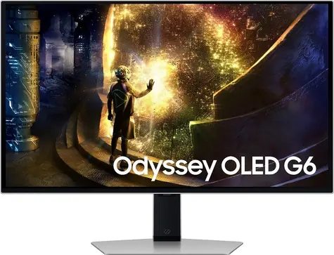 27" Samsung Odyssey OLED G6 stříbrná / Monitor / OLED / 2560x1440 / 240Hz / 0,03ms / 1000000:1 / 250 cd/m2 / HDMI + DP