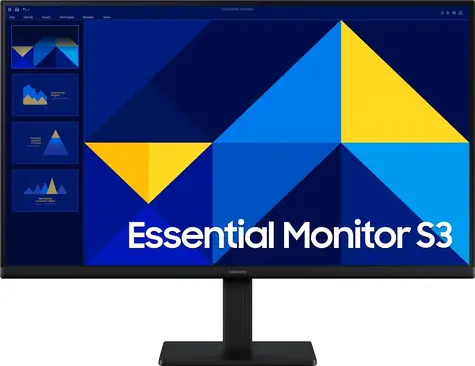 27" Samsung Essential S3 S27D304GAU černá / Monitor / IPS / 1920x1080 / 16:9 / 100Hz / 5ms / HDMI + VGA / VESA