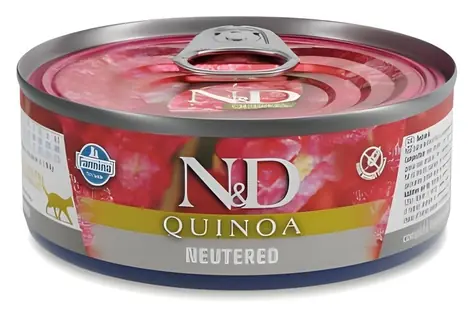 Farmina N&D Quinoa Cat Neutered Pork 80 g / Konzerva pro kočky / pro kastrované kočky