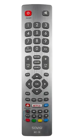 SAVIO RC-19 / Dálkový ovladač / pro televizory Sharp a Smart TV / univerzální