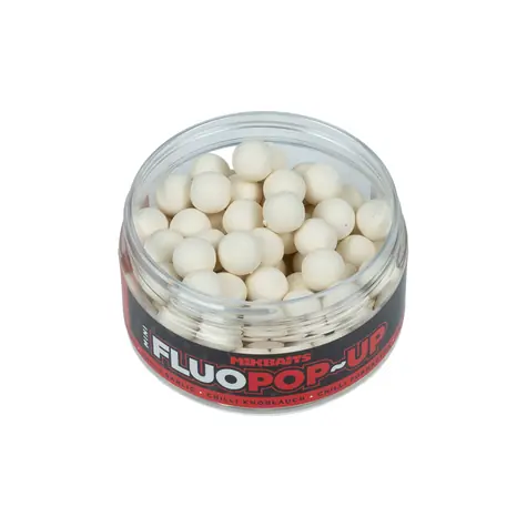 Mikbaits Mini Fluo Boilies Chilli Česnek / Plovoucí boilies / 10 mm / 100 ml