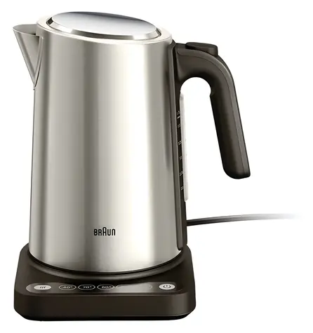 Braun WK5205BK černá / Rychlovarná konvice / Nerezová ocel / 2200 W / Dotykové ovládání