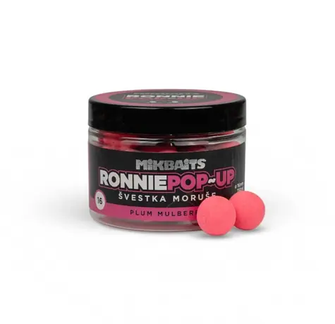 Mikbaits Pop-Up Ronnie Švestka Moruše / Plovoucí boilie / 16mm / 150ml