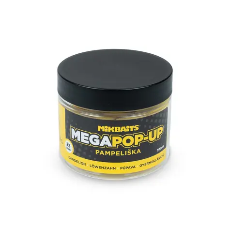 Mikbaits Mega Pop-Up fluo Pampeliška / Plovoucí boilie / 25mm / 300ml