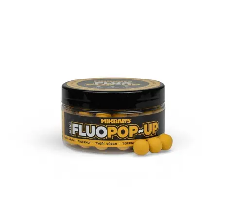 Mikbaits Mini Plovoucí fluo boilies Tygří ořech / Plovoucí boilie / 10 mm / 100 ml