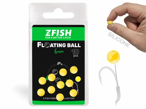Zfish Floating Balls 10 mm / Plovoucí silikonová kulička / 10 ks