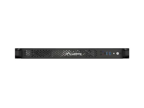 Lanberg SC01-3001-10B / Serverové šasi / 19" 1U / Mini-ITX / 4x 40mm PWM / 2x USB 3.0