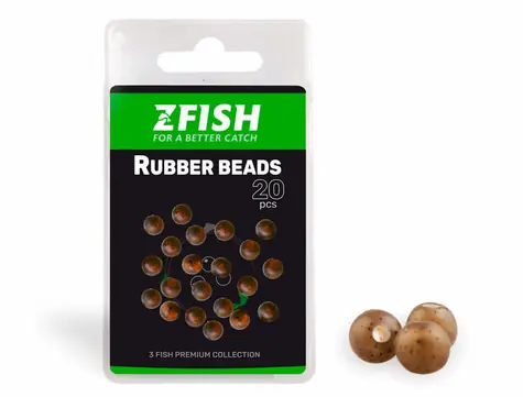 Zfish Rubber Beads 8 mm INVISIBLE Z-CAMO / Korálek / 20 ks