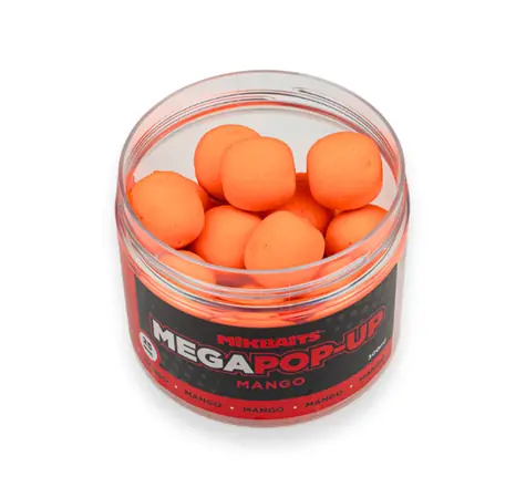 Mikbaits Pop-Up Mega fluo Mango / Plovoucí boilie / 25 mm / 300 ml