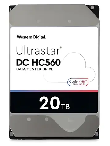 WD Ultrastar DC HC560 20TB / HDD / 3.5" SATA III / 7 200 rpm / 512MB cache