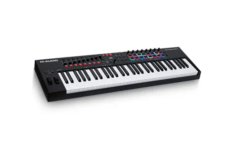 M-Audio Oxygen Pro 61 / MIDI klávesnice / 61 kláves / 16 padů / OLED / USB