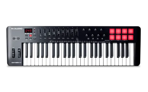 M-Audio Oxygen 49 MKV černá / MIDI klávesnice / 49 kláves / 16 padů / USB
