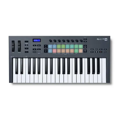 Novation FLkey 37 černá / MIDI klávesnice / 37 kláves / 16 padů / USB