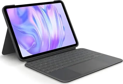 Logitech Combo Touch grafitová / Pouzdro s klávesnicí / iPad Pro 11" M4 / Smart Connector / Trackpad / podsvícení