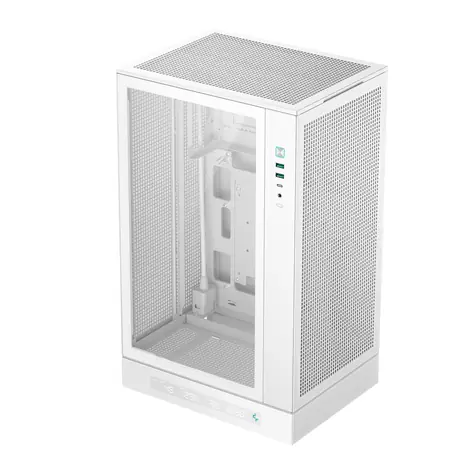 DEEPCOOL CH270 PLUS bílá / PC skříň / mini-tower / mATX / tvrzené sklo
