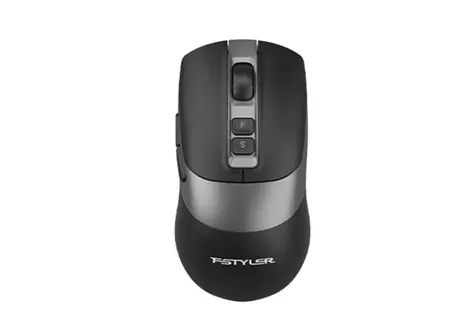 A4tech FG50S Plus FStyler černá / Tichá bezdrátová kancelářská optická myš / 1000–3200 DPI / 2.4 GHz / 7tl. + kolečko