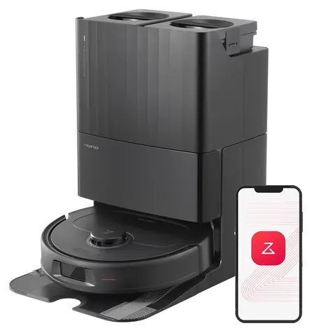 Roborock Q Revo Plus černá / Robotický vysavač / vysávání & mopování / 5200 mAh / 63 dB