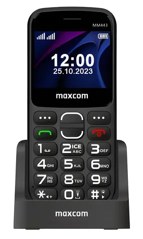 Maxcom Comfort MM443 4G / Mobilní telefon / 2.31" / SOS tlačítko / FM rádio / stolní nabíječka