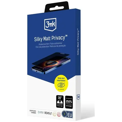 3mk Silky Matt Privacy pro Xiaomi 17 Ultra / Fólie na ochranu soukromí / matná / ochrana od 30°