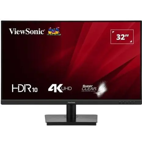32" Viewsonic VA3208-4K-HD černá / Monitor / VA / 3840 x 2160 / 60 Hz / 4ms / 300cd-m2 / 2x HDMI / DP / VESA
