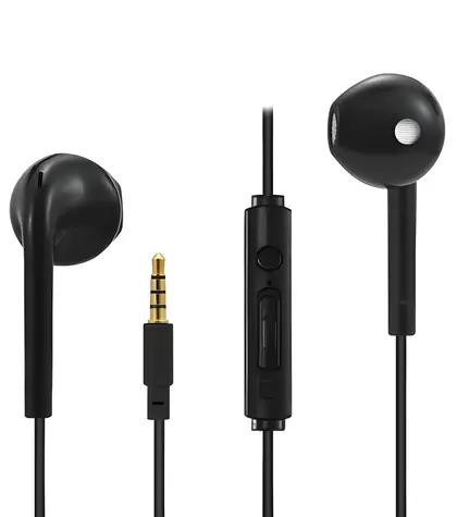 2GO Comfort černá / Sluchátka s mikrofonem / drátová / in-ear / 3,5 mm jack
