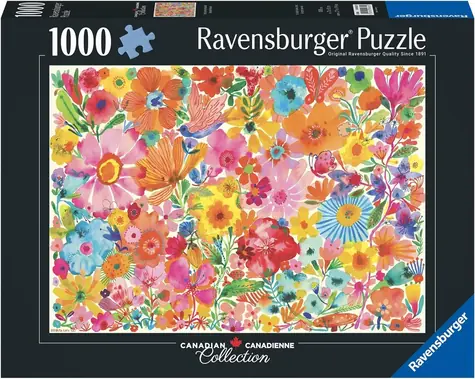 RAVENSBURGER Puzzle Kvetoucí krásky Canadian Collection / 1000 dílků