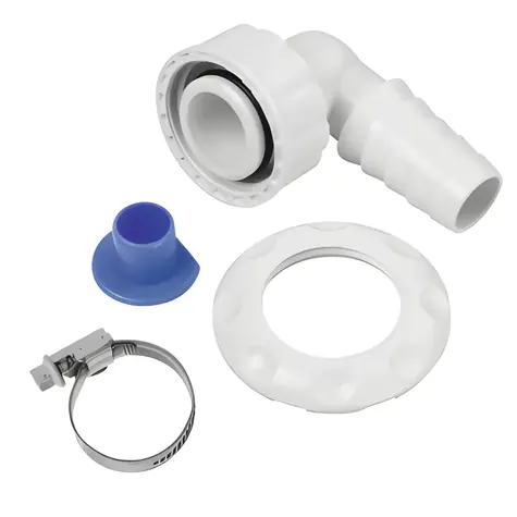 Xavax přípojka sifónu / Nástěnná / bez čistícího otvoru / O 20–23 mm / 1" DN25