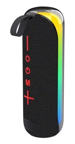 2GO Acoustic Glow černá / Přenosný reproduktor / Bluetooth 5.3 / 14 W / RGB / FM / SD