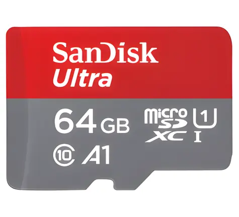 SanDisk Ultra microSDXC 64GB / Paměťová karta / Class 10 / UHS-I / A1 / čtení 140 MB/s