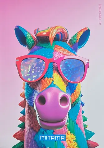 Mitama Animal kůň / Školní sešit / A4 / 40 listů / čtverečkovaný