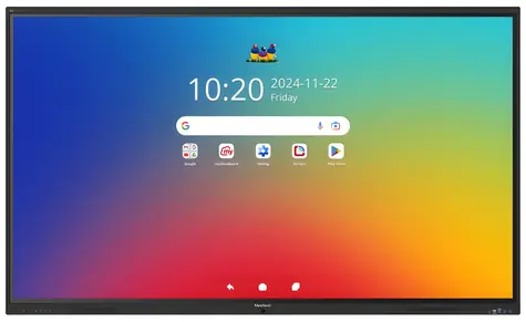 86" ViewSonic IFP86 černá / Interaktivní panel / 4K UHD / Android 16 EDLA / 64 dotykových bodů IR / Wi-Fi 6 / 8GB/128GB