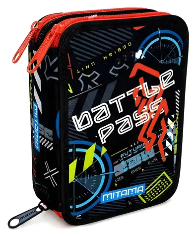 Mitama Triplo Spacebattle / Školní penál / třípatrový / plný 47 ks