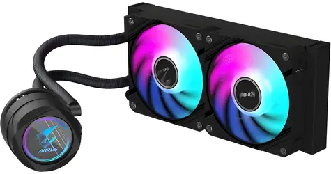 Gigabyte Aorus WaterForce II 240 černá / Kapalinový chladič AIO / 2 x 120 mm / 36.9 dB