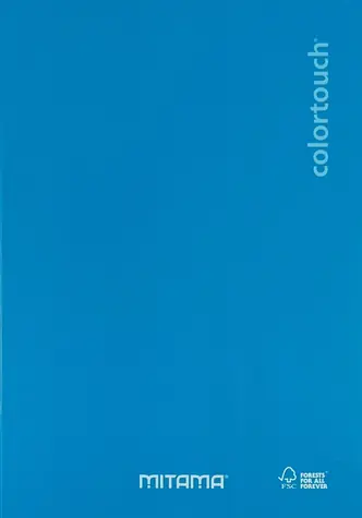 Mitama Color Touch cyan / Sešit / A5 / Linkovaný / 40+2 listů