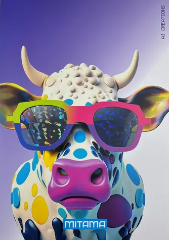 Mitama Animal kráva / Sešit / A4 / čtverečkovaný / 40+2 listů