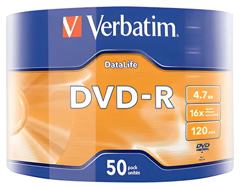 Verbatim DVD-R / Optické médium / 4,7 GB / 16x / 50 ks cake